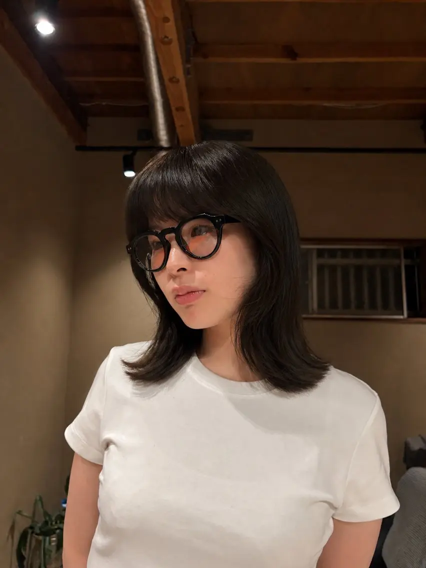 カラー ベージュカラー 透明感カラー イルミナカラー オリーブベージュ ヘアカラー 中津/透明感カラー 上村 菜緒のヘアスタイル