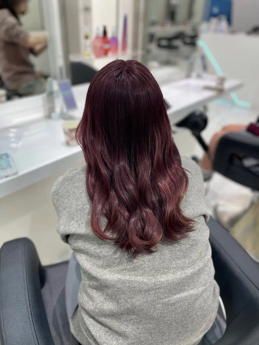 ロング カラー ヘアアレンジ ヘアカラー ♥️うる艶暖色 銀座♥️mioのヘアスタイル