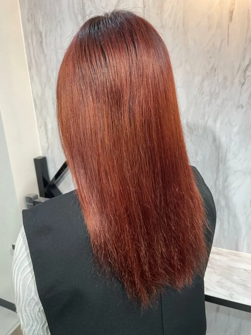 セミロング ヘアカラー 拮石 湧哉のヘアスタイル