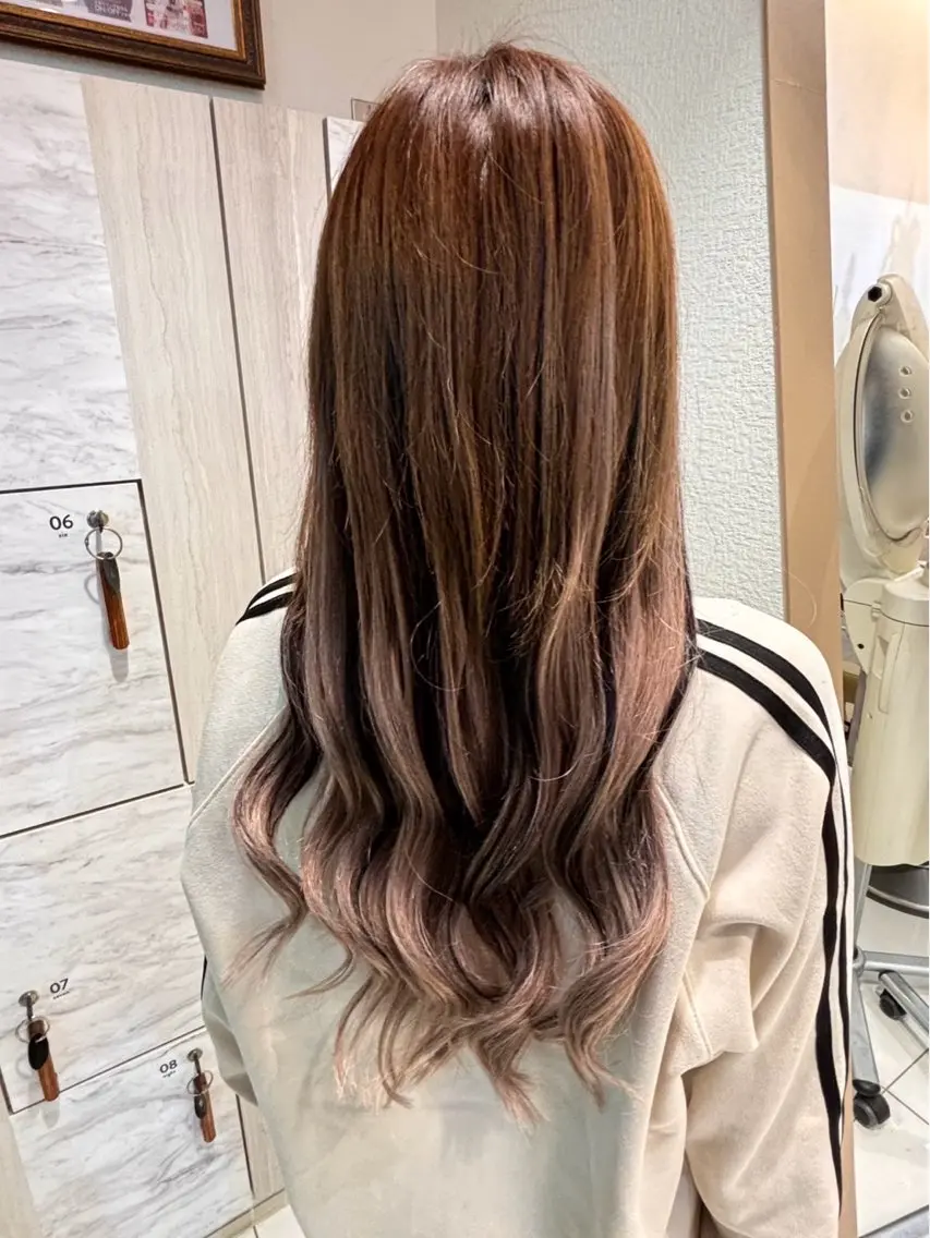 ロング シールエクステ ボブ エクステ ロング ヘアカラー エクステ シールエクステ/ りり🐰のヘアスタイル