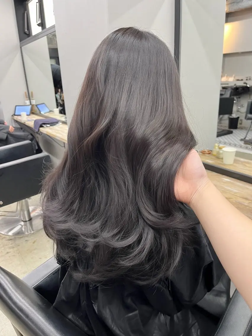 ロング レイヤーカット／韓国 🤎きのした いちかのヘアスタイル