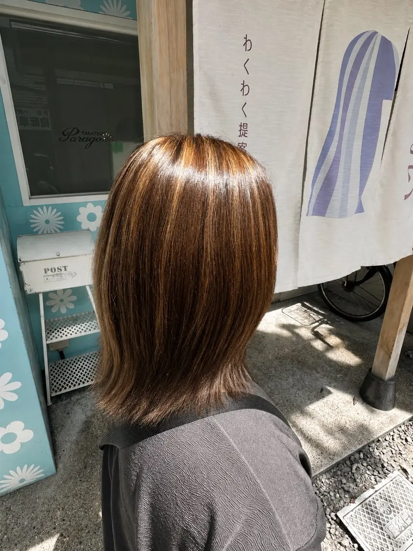 カラー ヘアカラー 足立 芹音のヘアスタイル