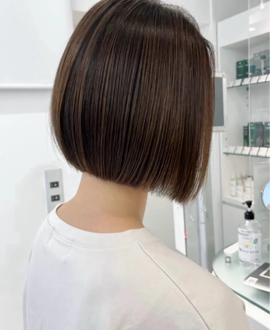 ショート ハイライト はにいレイヤーカット モデル募集中のヘアスタイル
