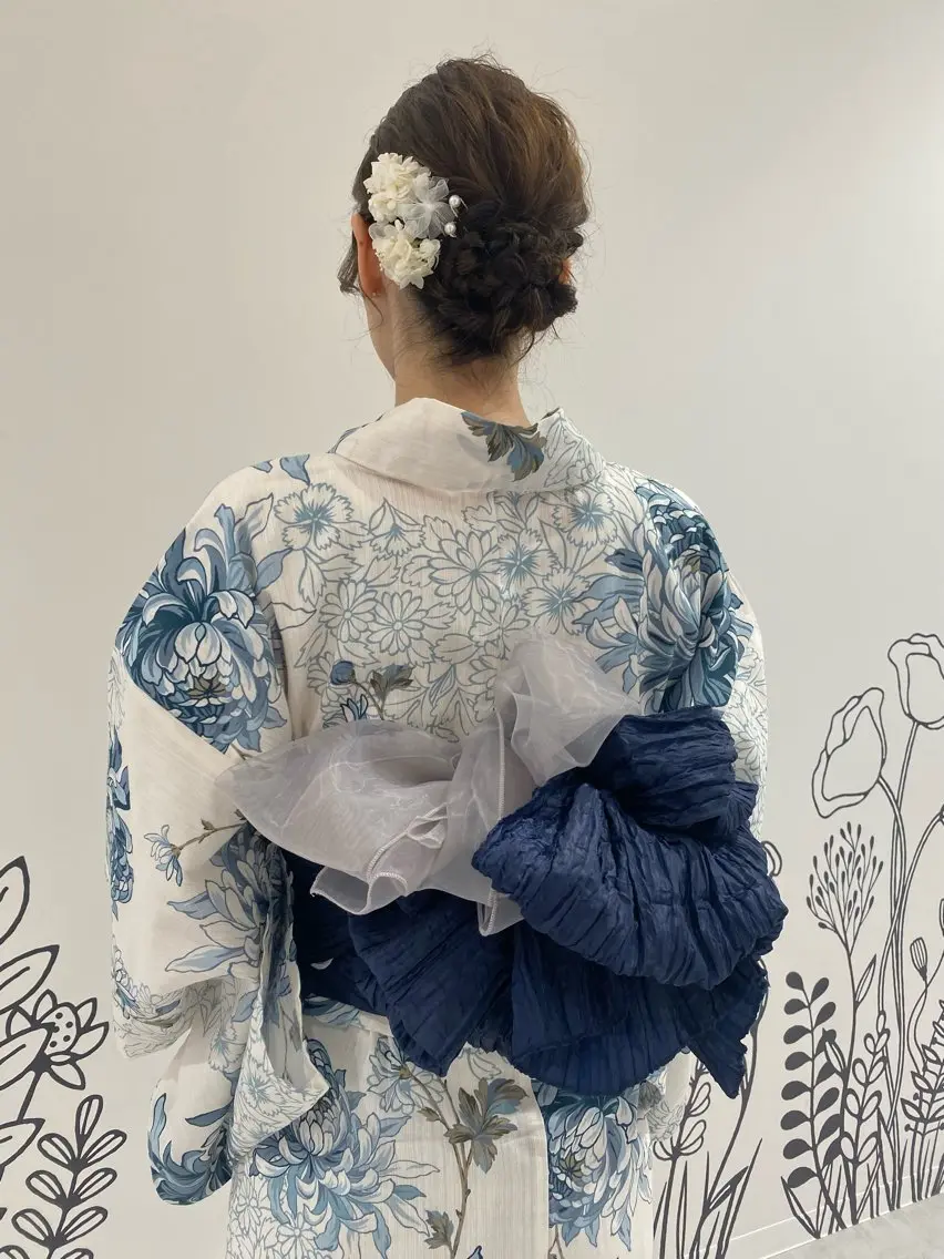 🌻夏クーポン🌻【浴衣着付け+ヘアセットメニュー🎐.*】の写真