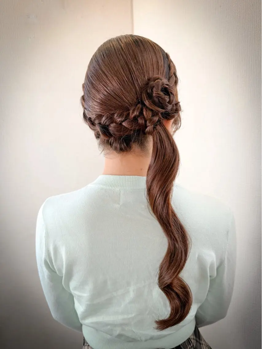 ヘアアレンジ ヘアセット hair make もりした ゆうのヘアスタイル