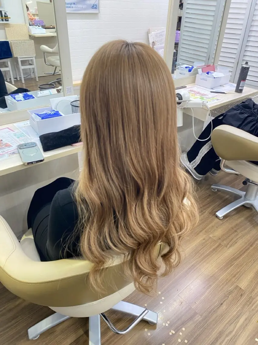 ロング エクステ ロング エクステ GLOSS 心斎橋 山上のヘアスタイル