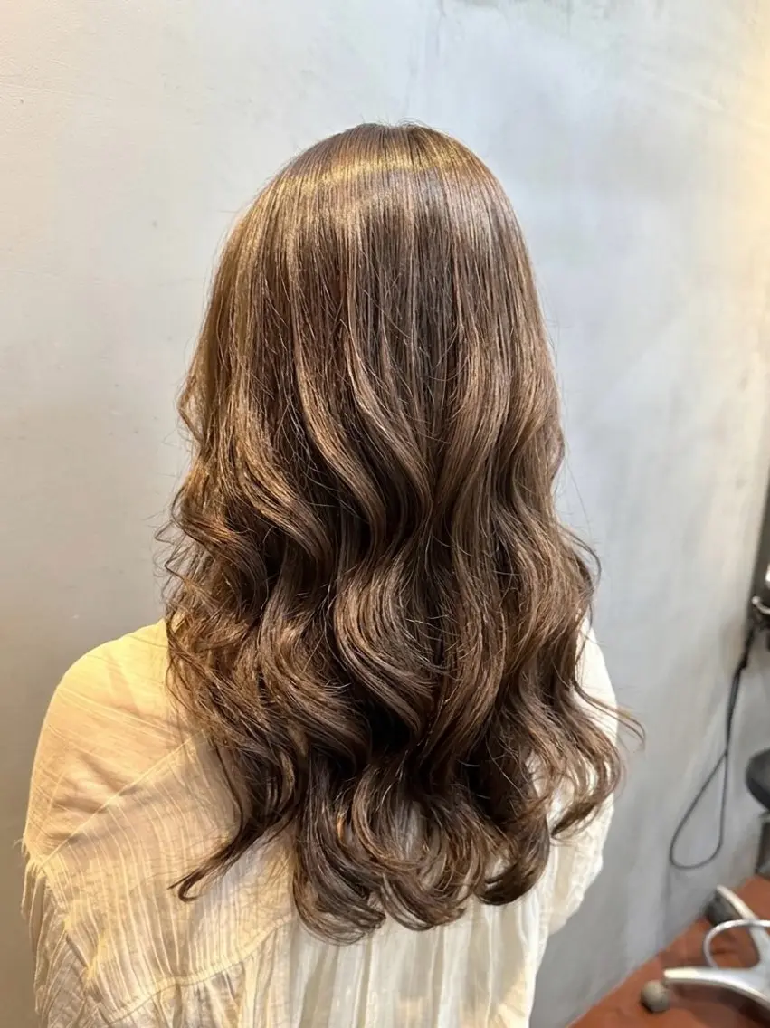 ロング パーマ 山下 真也のヘアスタイル