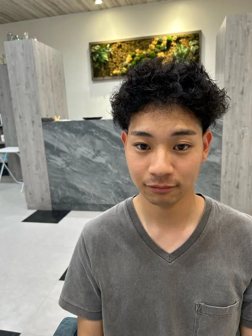 パーマ メンズ 下野 蒼太のヘアスタイル