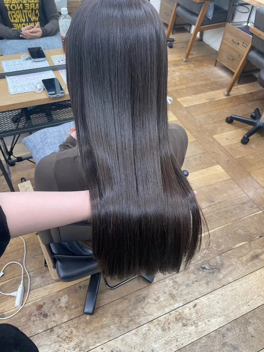 ロング カラー 透明感カラー トリートメント レイヤーカット 🌱 はるかのヘアスタイル