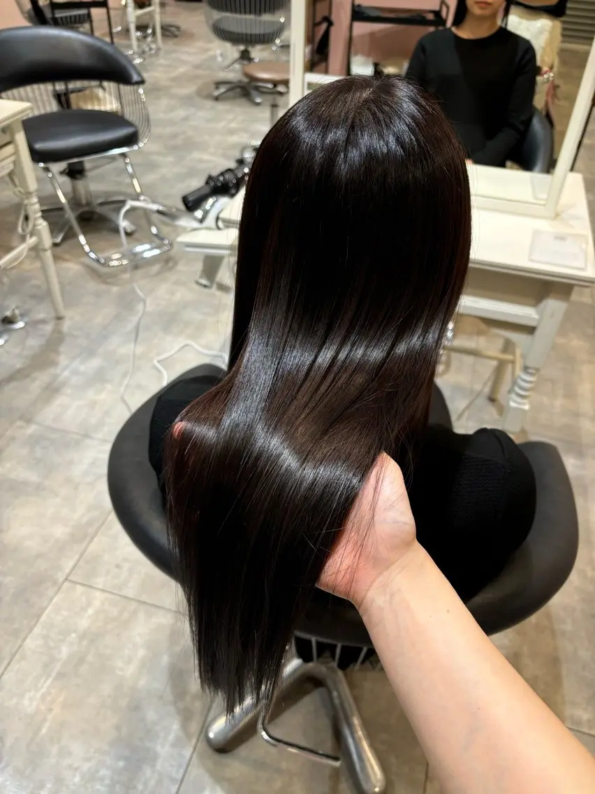 カット💇‍♀️➕ワンカラー➕Aujua5stepサロンケアトリートメント🧴💫の写真