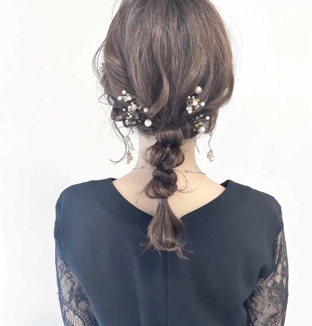 お呼ばれヘアセット🧸🤎の写真