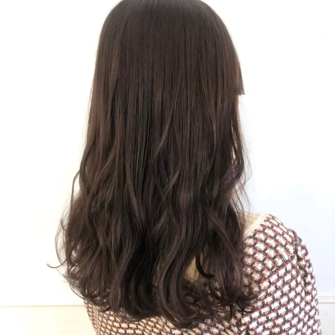 セミロング カラー ココアグレージュ グレージュ ParveMix いしいまお🌼のヘアスタイル