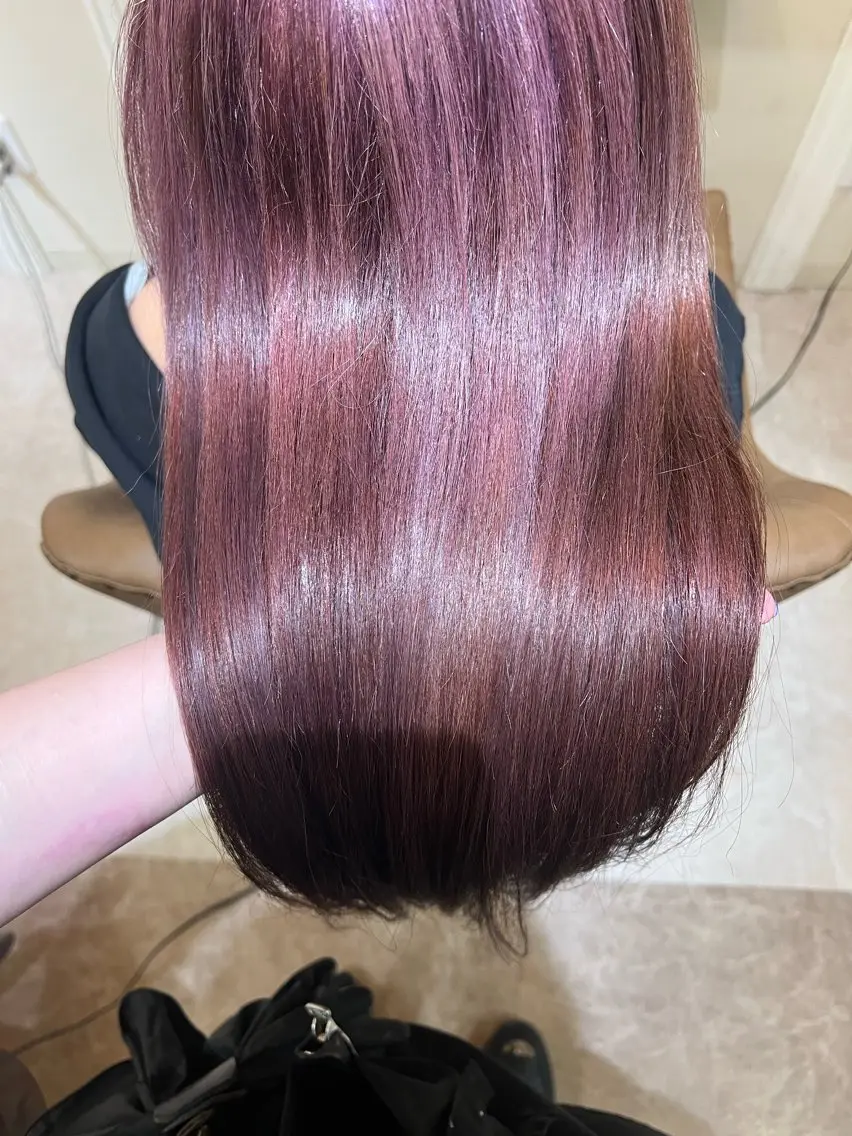 ロング ヘアカラー ヘアケアソムリエ MIKUのヘアスタイル