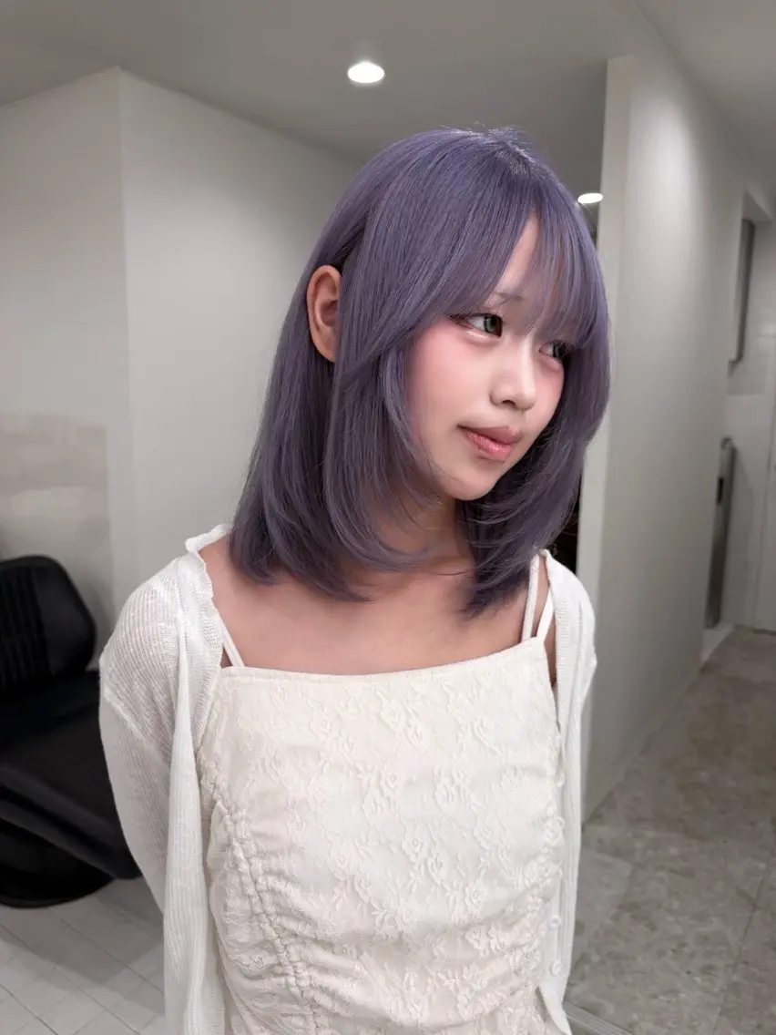 ミディアム カラー 大阪梅田/ イマムラミヅキのヘアスタイル