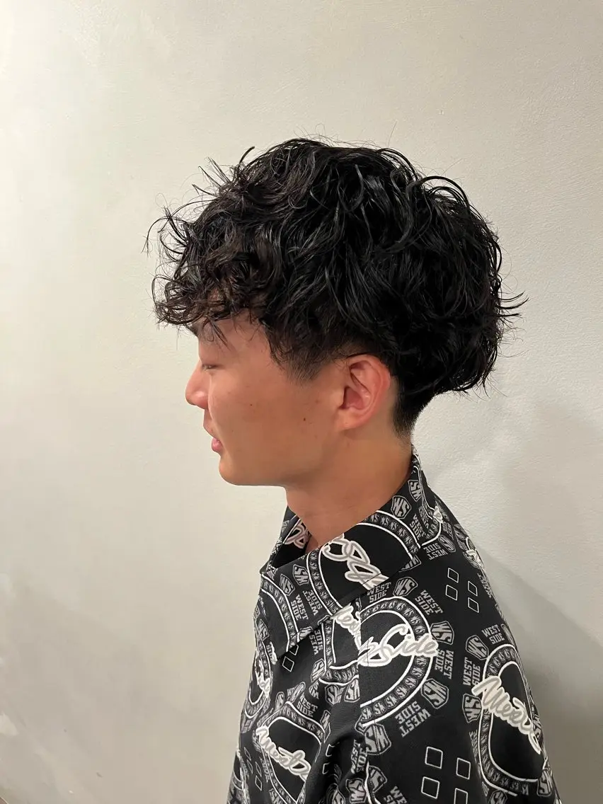 ショート パーマ メンズ パーマ COME HAIR カイのヘアスタイル