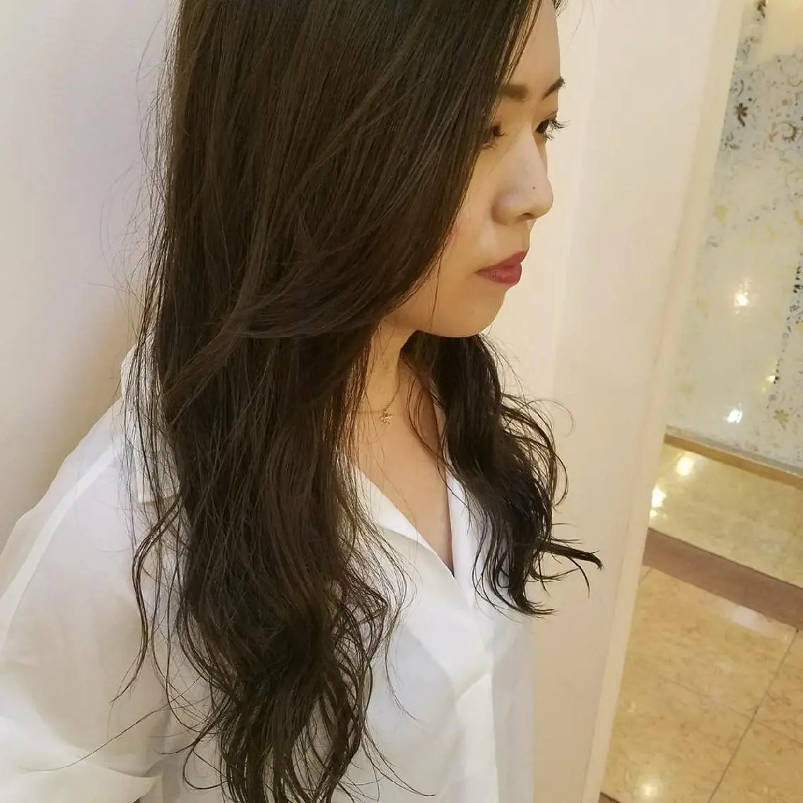 パーマ ロング デジタルパーマ 美谷添（ミヤゾエ） まどか大人ヘアサロンのヘアスタイル