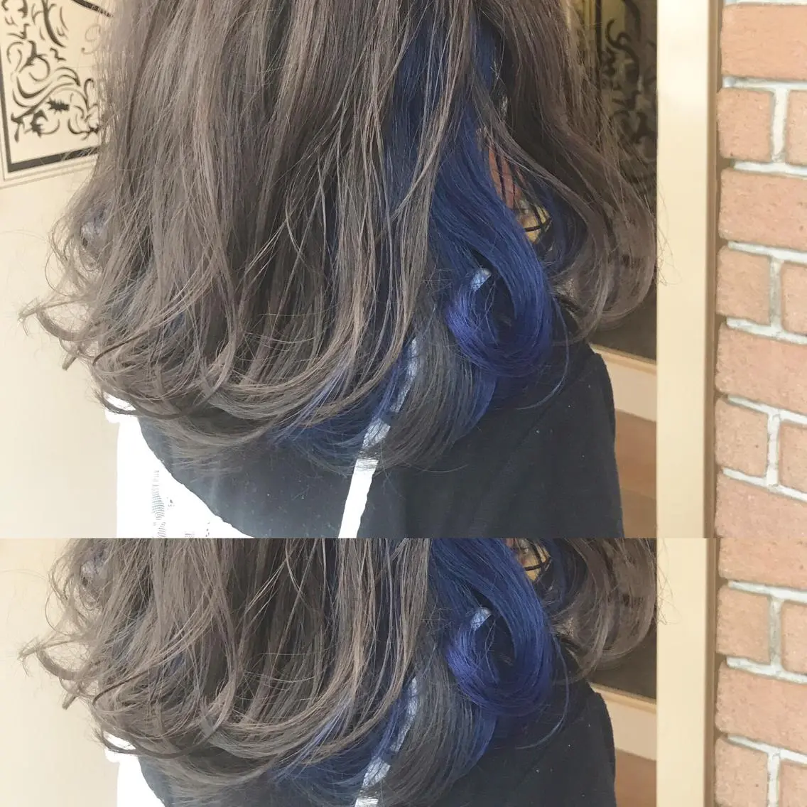 セミロング パーマ ヘアアレンジ メンズ キッズ ネイル マツエク・マツパ ブルー サロンドミルク 原宿のヘアスタイル