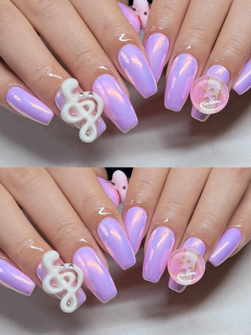 セミロング ハンドネイル Kiki / art nailのネイルデザイン