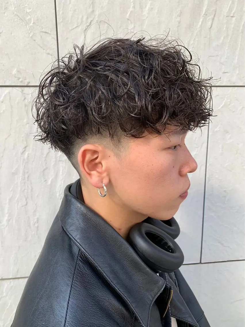 ショート パーマ メンズ カット パーマ ヘアセット お悩み解消✨/ メンズパーマ✨/直樹のヘアスタイル