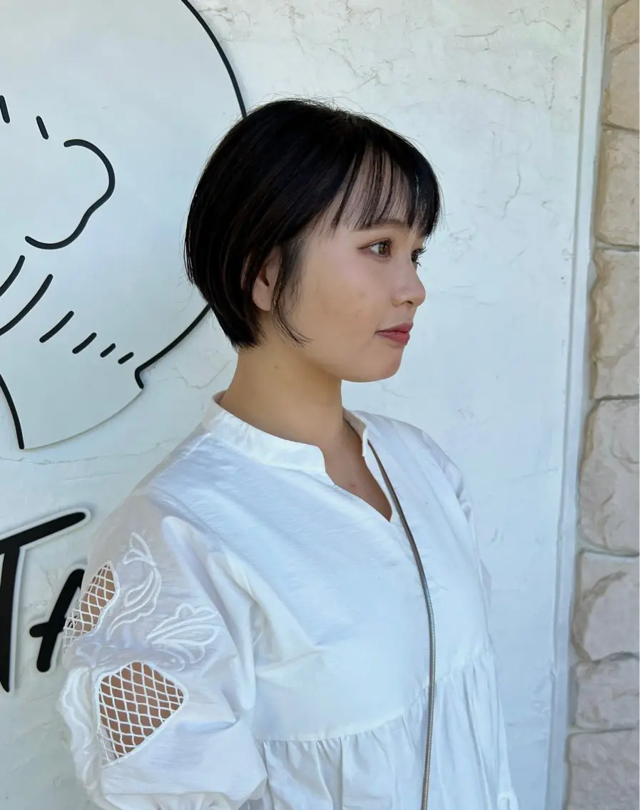 ショート ショートヘア ショート& パーマ　坂本のヘアスタイル