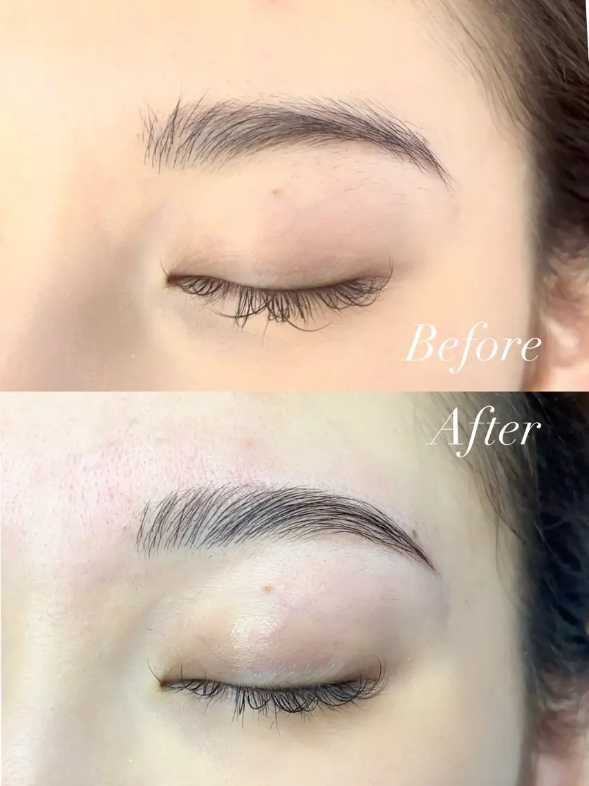 ✨黄金比✨眉毛WAX モデルの写真