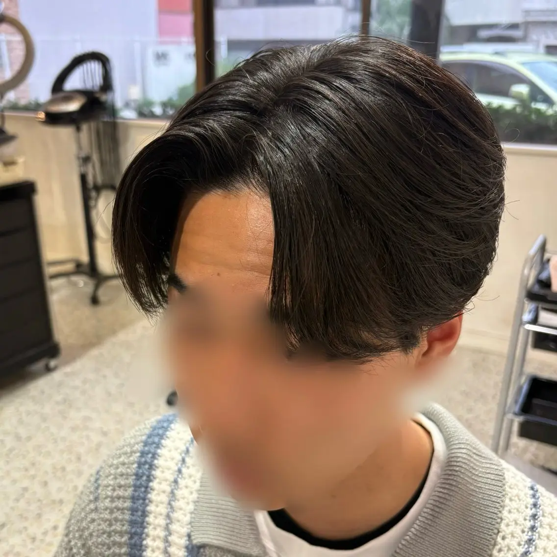 ショート メンズ センターパート カット 中澤 衿葉のヘアスタイル