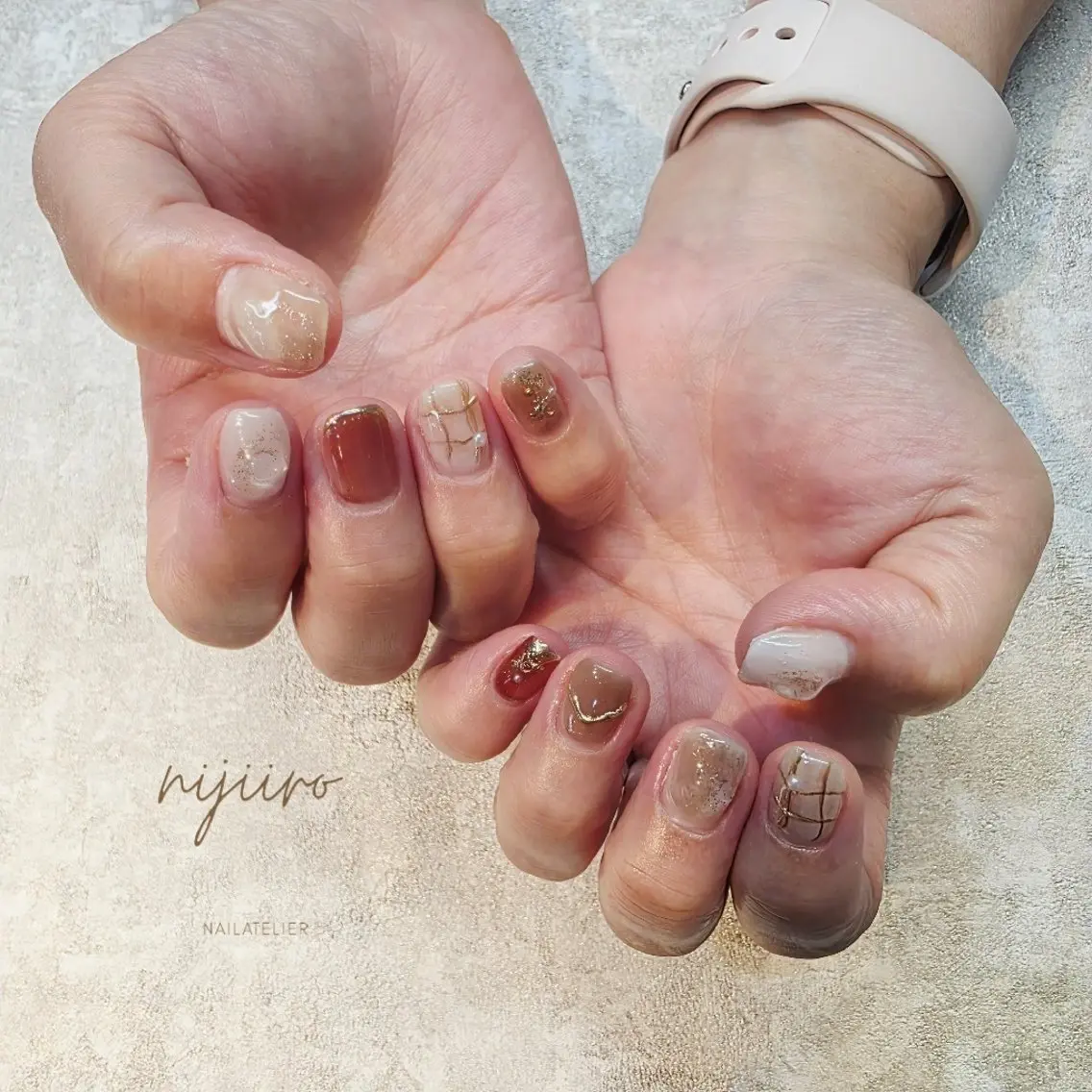 ネイル ハンドネイル nijiiro🌈 サトウのネイルデザイン