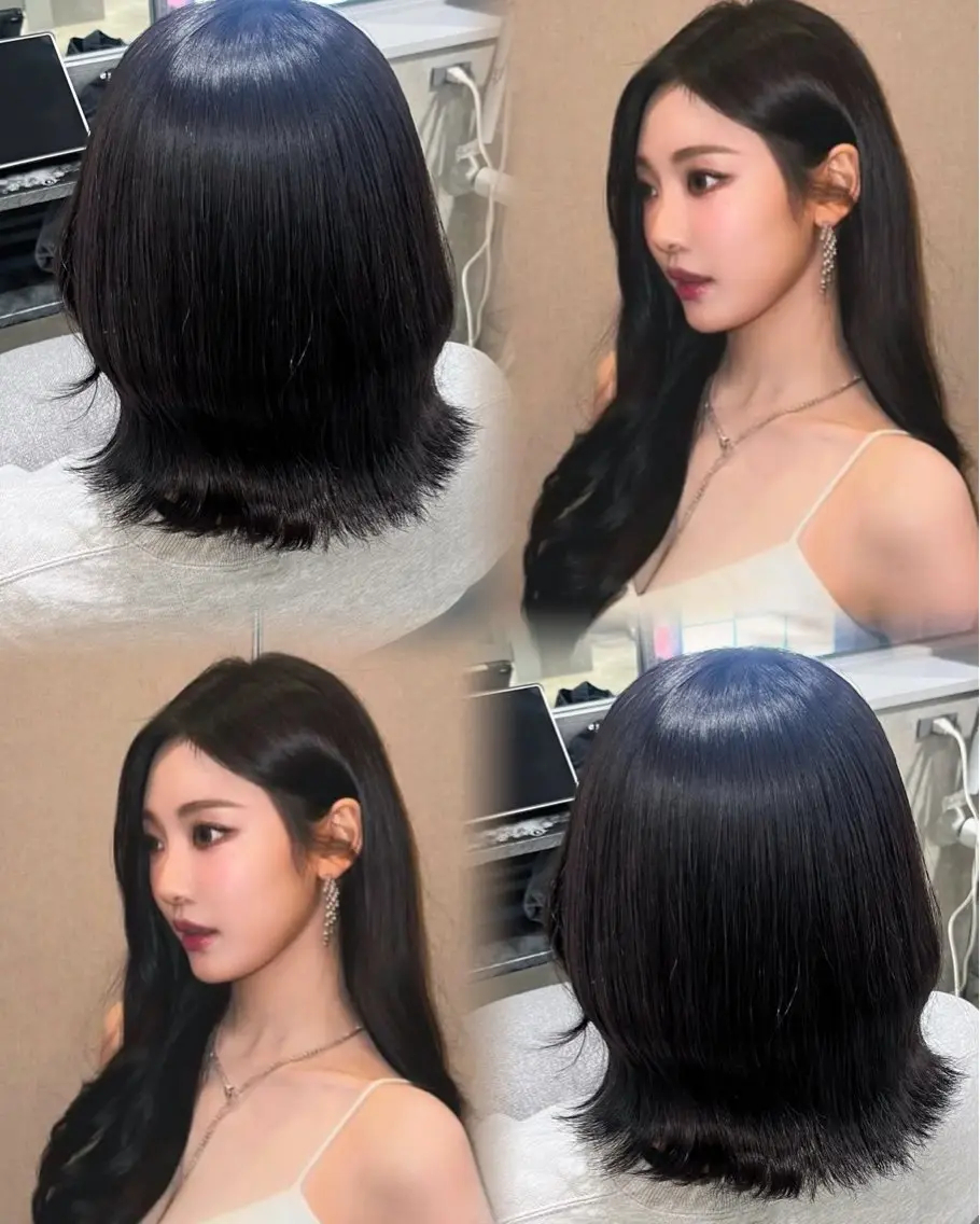 カラー 黒髪 ナチュラルブラック 新宿⋆✦ Maoのヘアスタイル