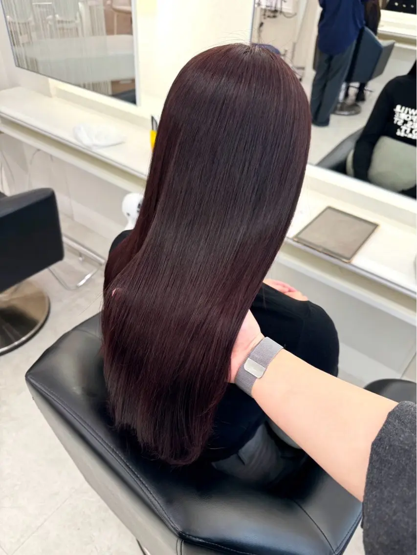 ロング カラー ヘアカラー ParveMix🍀 藤原愛未のヘアスタイル