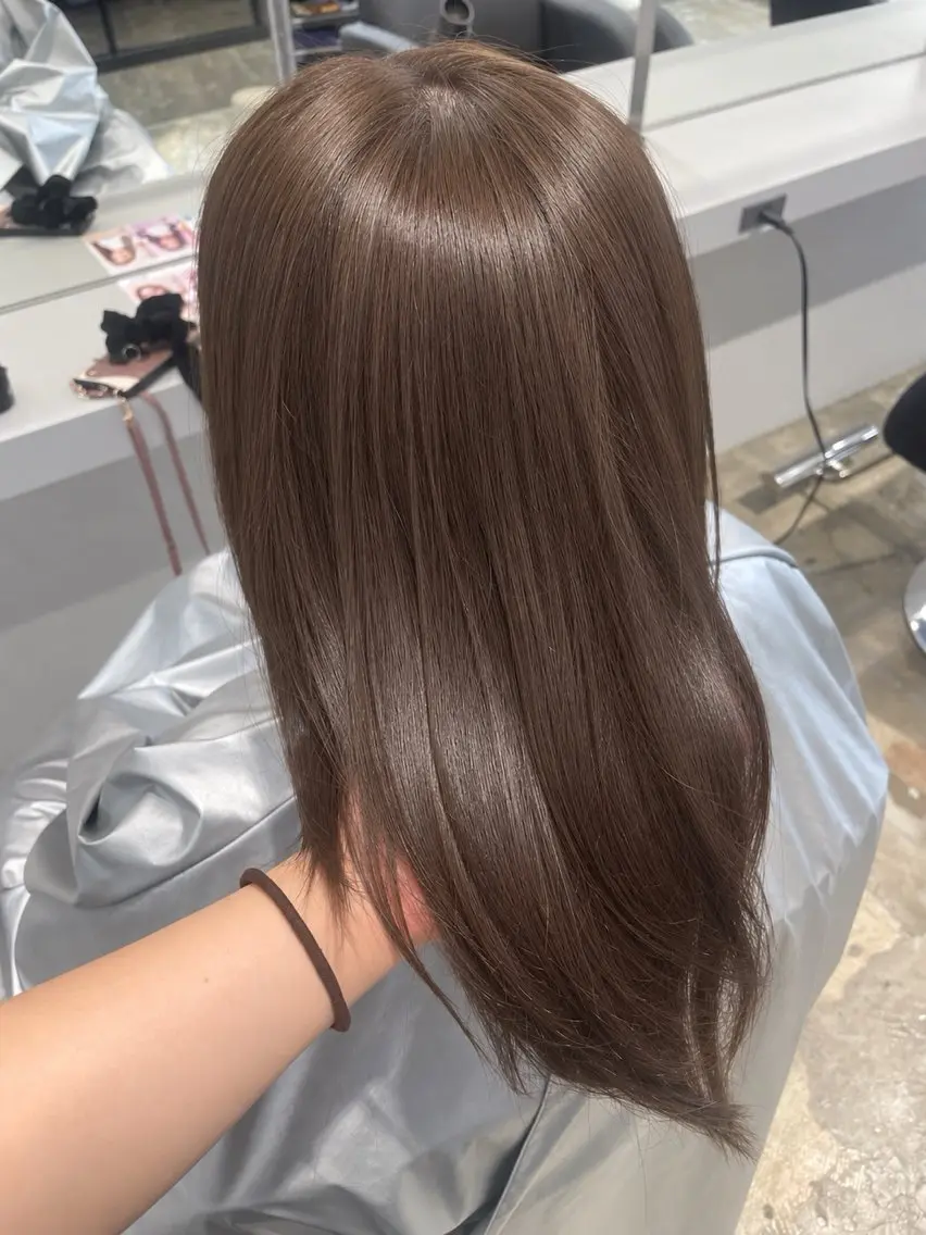 セミロング カット ヘアカラー トリートメント EIGHT梅田 /HADUKIのヘアスタイル