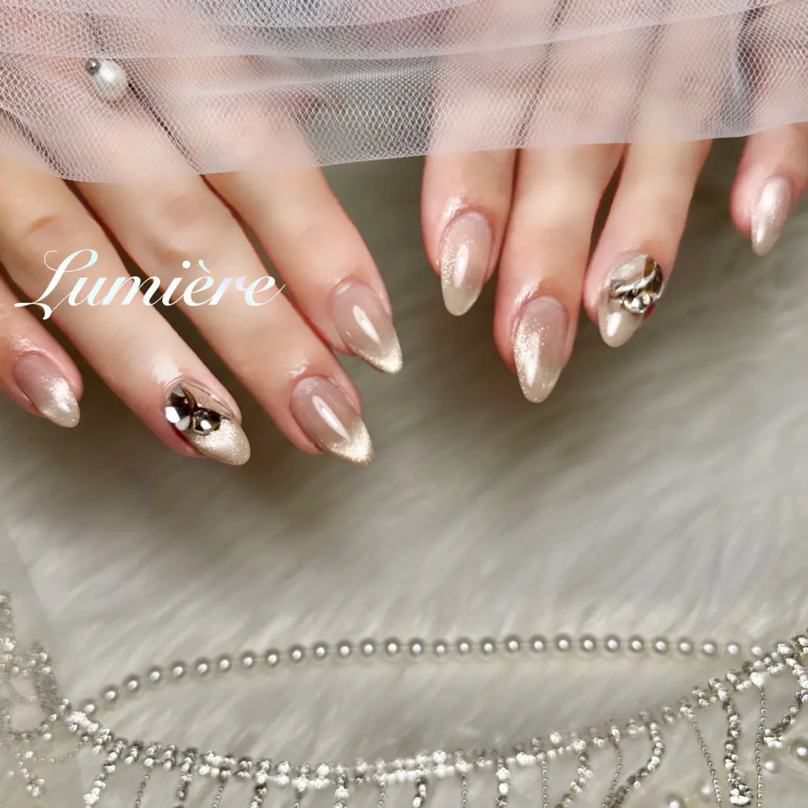 ネイル Lumière｜ ロング｜ワンホンのネイルデザイン