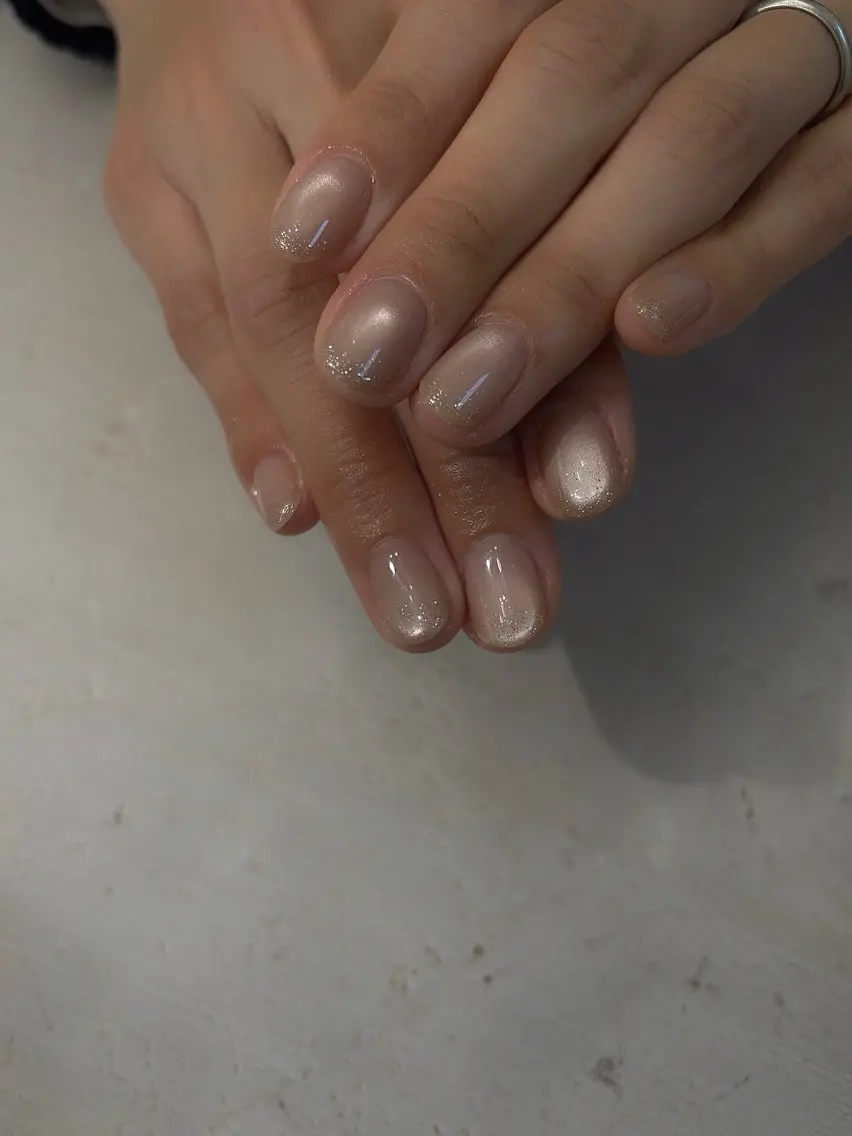 ネイル フラッシュネイル ラメ(グリッター) マグネットネイル ハンドネイル K. nailのネイルデザイン