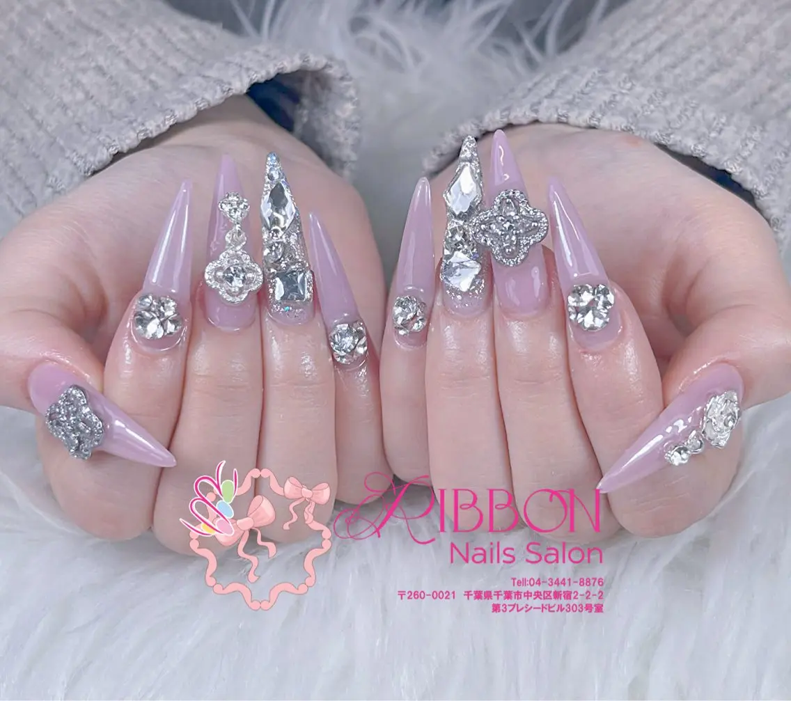 ネイル フットネイル フレンチネイル ジェルネイル マグネットネイル 持ち込み ハンドネイル ribbonnail salonのネイルデザイン