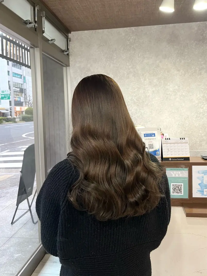 ロング カラー ベージュカラー ブリーチ ヘアカラー トリートメント 村田梨乃/ minim hairのヘアスタイル