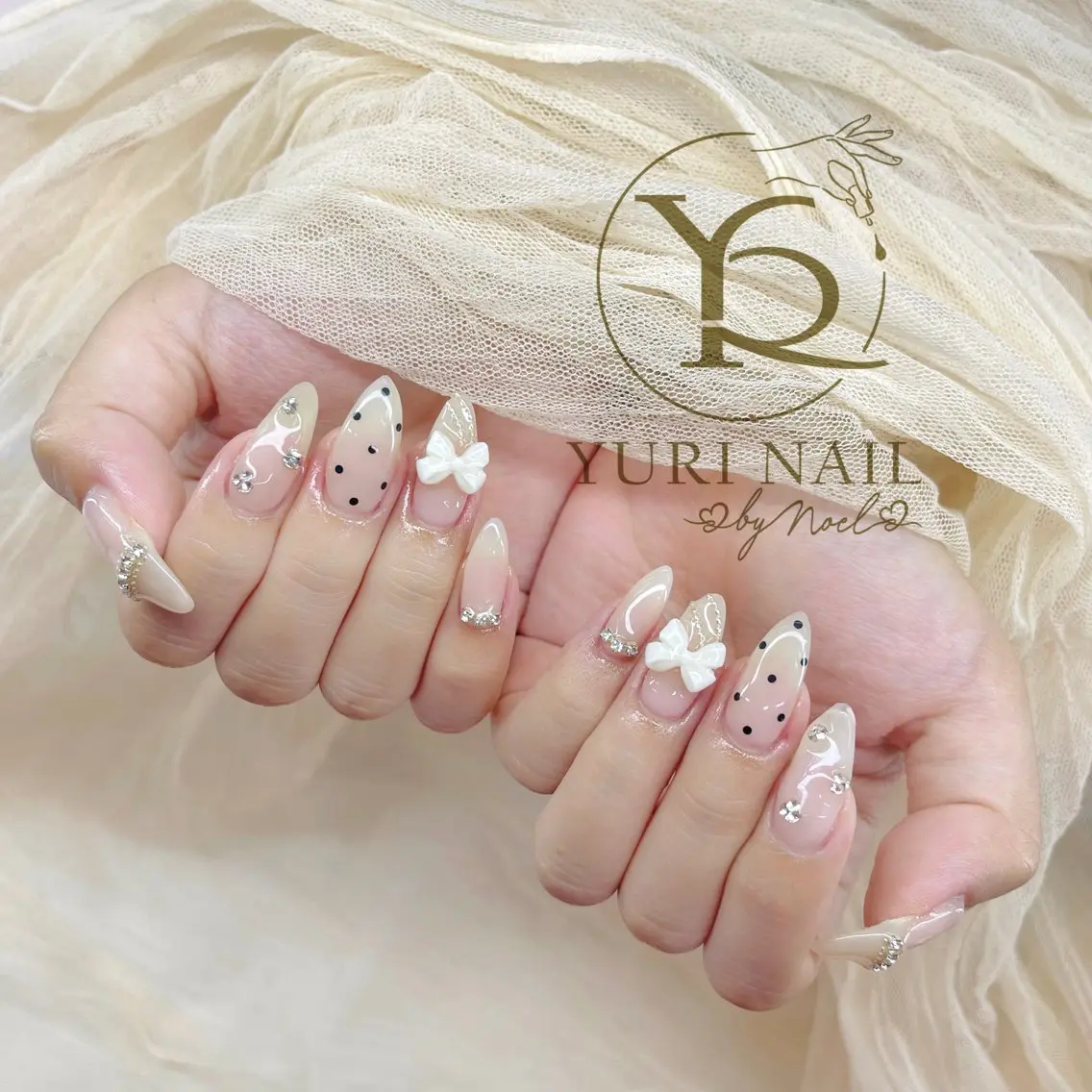 ネイル チークネイル フットネイル フレンチネイル グラデーション キラキラネイル ハンドネイル フットネイル ハンドケア YURI Nail Funabashiのネイルデザイン