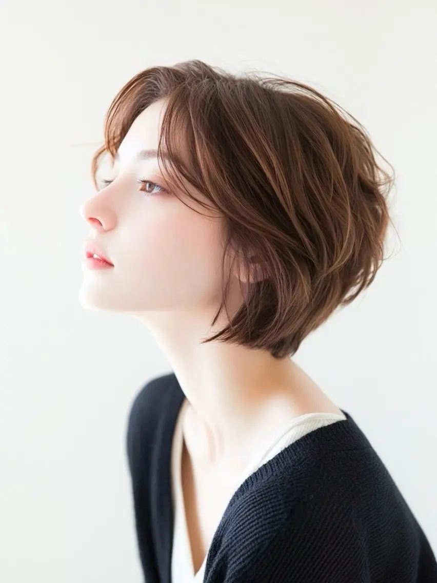 ショート くびれミディアム/似 合わせ/鎌倉/edAのヘアスタイル