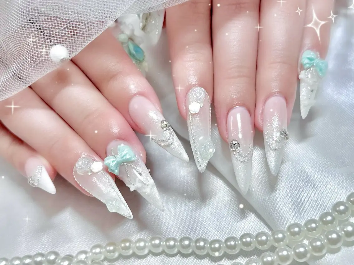 ネイル ハンドネイル ハンドケア 𝗝𝗨𝗥𝗜🎀 niconail三鷹のネイルデザイン
