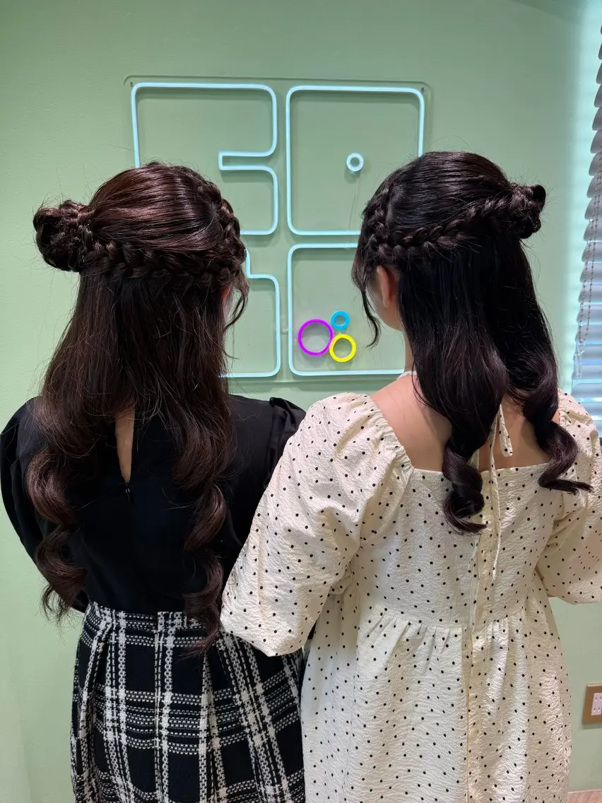 ヘアアレンジ ヘアセット 横浜/カラー/ 推し活/りず🩵のヘアスタイル