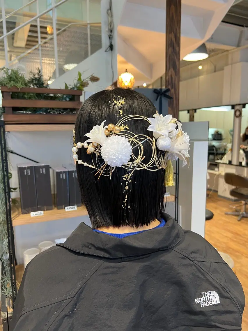 ヘアアレンジ ボブ ヘアセット インナーカラー♡ Nanakoのヘアスタイル