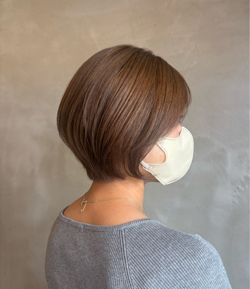 ショート ショートボブ ボブ ショートヘア カット ヘアカラー トリートメント ワタナベ ミサキのヘアスタイル