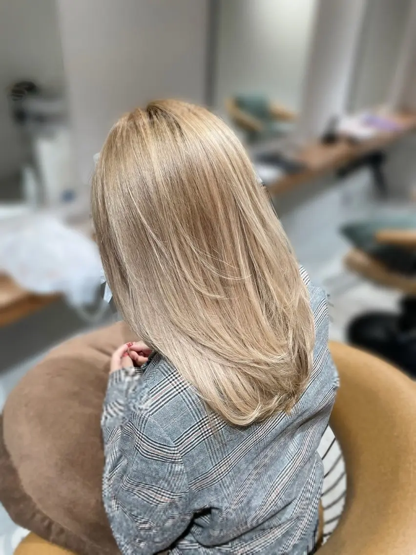 ロング カラー カット ヘアカラー トリートメント 💎韓国カラー Giness坂下巧のヘアスタイル