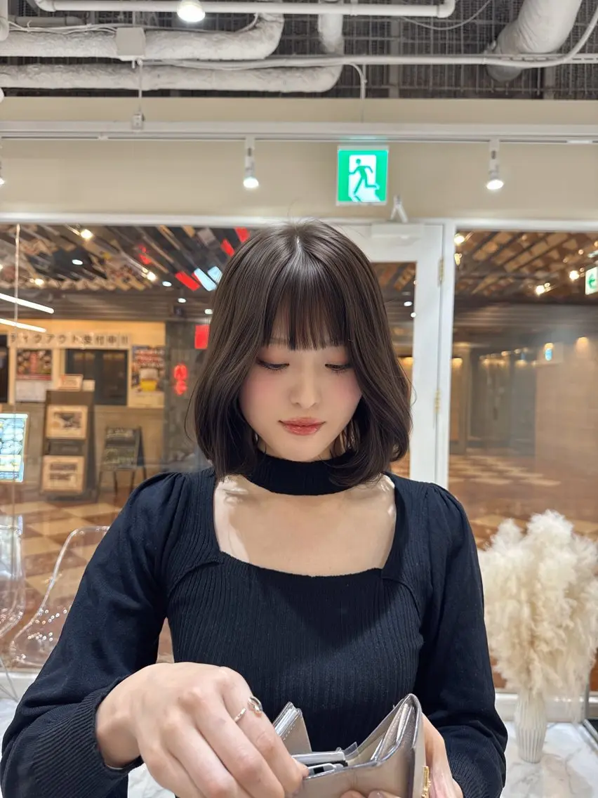 aku💞韓国風🩷 ピンクカラー🎀🩷のヘアスタイル
