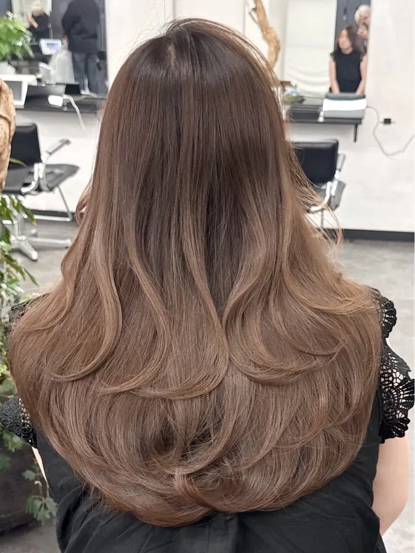 ロング カラー ヘアアレンジ ヘアカラー 🫧透明感カラー/ Wカラー🫧namiのヘアスタイル