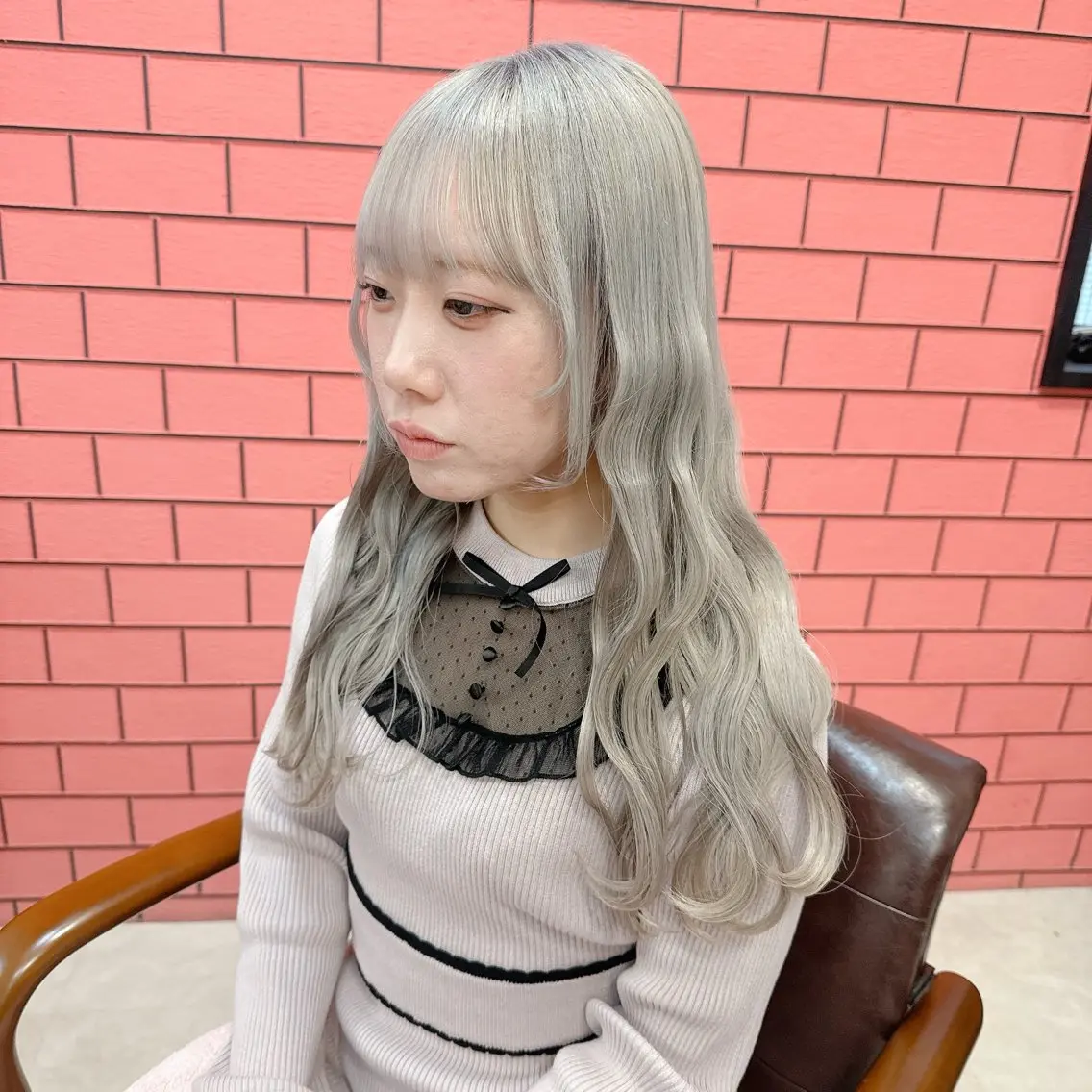 ロング カラー バレイヤージュ ブリーチ ケアブリーチ ダブルカラー イヤリングカラー ヘアカラー トリートメント ブリーチの神 KYONのその他イメージ