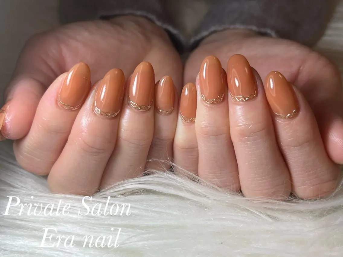 ネイル ミラーネイル ワンカラーネイル ハンドネイル Era nailのネイルデザイン
