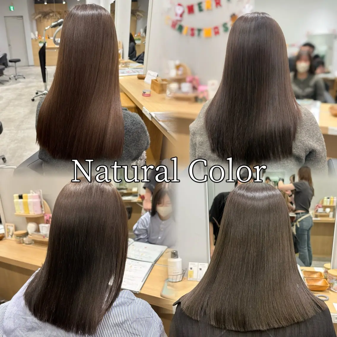 ミディアム カラー ブリーチ 透明感カラー ブリーチなしカラー カット ヘアカラー トリートメント 巻ける髪質改善🫧ハ イライト/永田汰伊智のヘアスタイル
