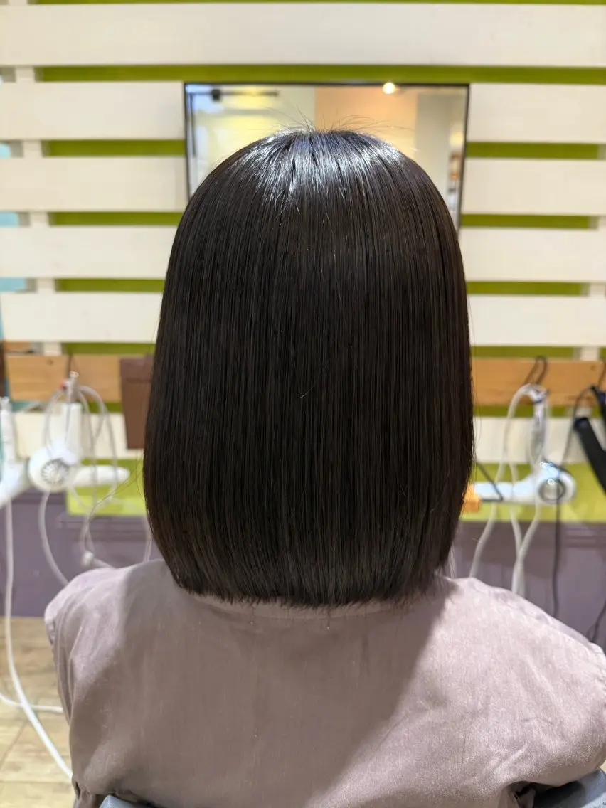 ミディアム 縮毛矯正 ✨️パーマ✨ たなかひろとのヘアスタイル