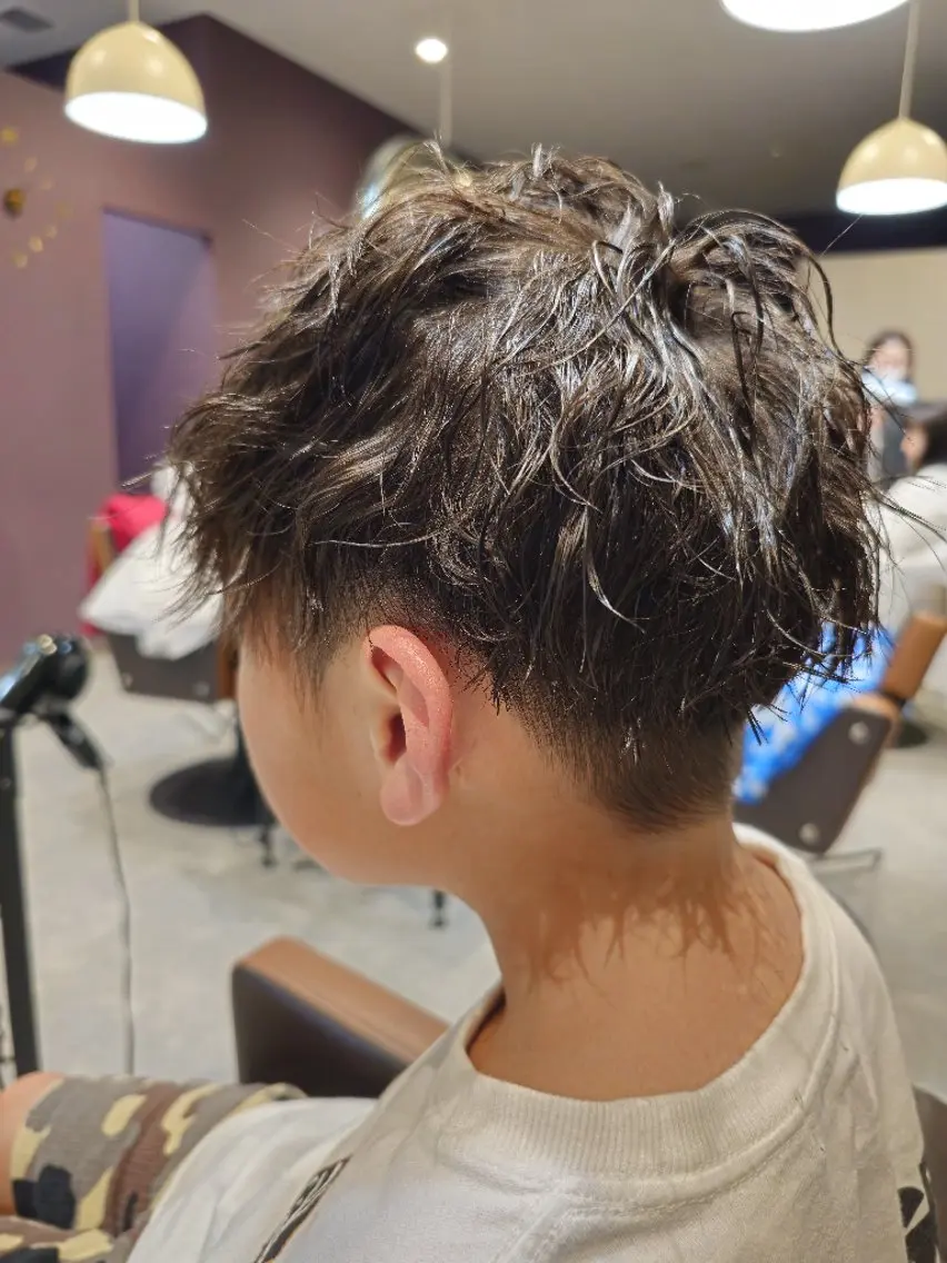 キッズ メンズ パーマ イメチェン大歓迎✨️ tadaのヘアスタイル