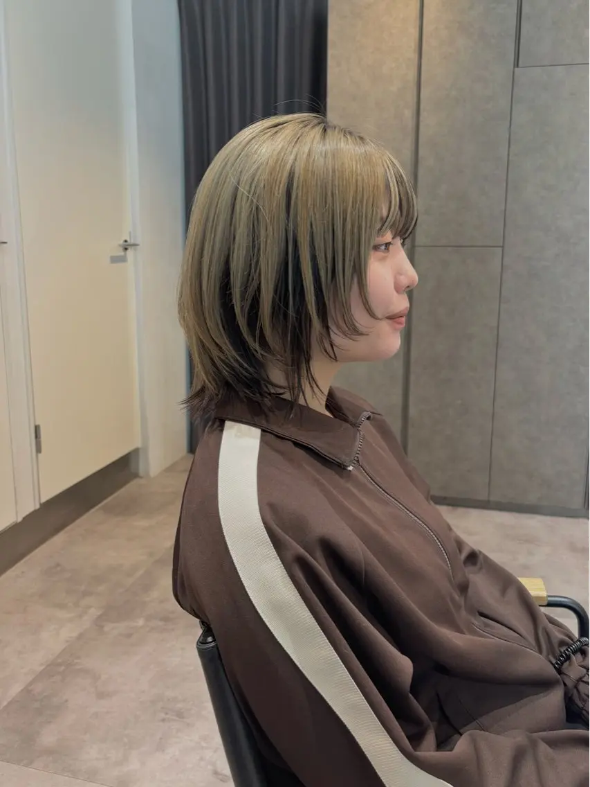 ミディアム カット 門崎未依/レイヤー/ メンズカット🪿🌼のヘアスタイル