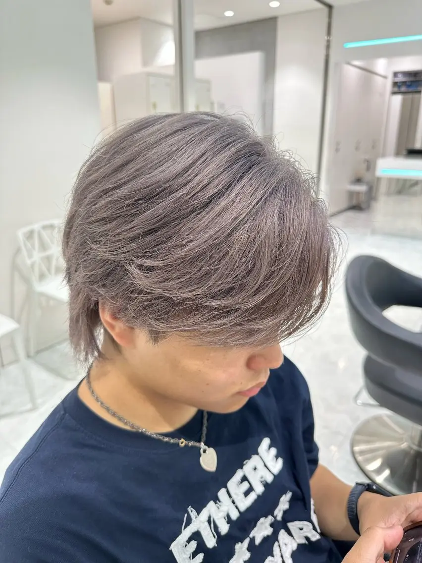 ショート カラー メンズ ヘアカラー トリートメント 🐺韓国風メンズ特化 あさひ🐺のヘアスタイル